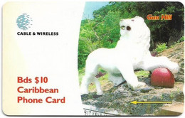 Barbados - C&W (GPT) - Gun Hill, 284CBDA, 1999, 80.000ex, Used - Barbados