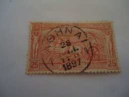 GREECE USED STAMPS   OLYMPIC GAMES ATHENS 1896     POSTMARK - Zomer 1896: Athene