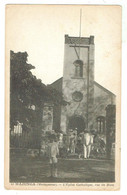MAJUNGA - L'église Catholique, Rue Du Rova - Circulée 1923 - Bon état - Madagascar