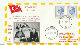 TURKEI CV1967 F FLUG - Lettres & Documents