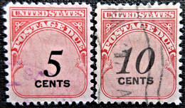 Timbres TAXE Des Etats-Unis 1959 Numeral Stamps  Stampworld N° 45 Et 49 - Otros