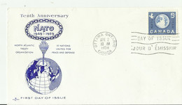 KANADA FDC 1959 - Lettres & Documents