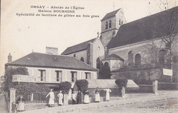 ORSAY ABSIDE EGLISE MAISON BOURGINE SPECIALITE DE TERRINES DE GIBIER AU FOIE GRAS ANIMEES - Orsay