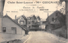 62-BERCK-PLAGE- CHALET SAINT-LAURENT- MME GUIGNARD - 17 RUE ARISTIDE DANVIN - Berck