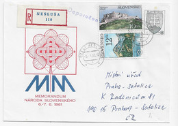 3711 Carta  Entero Postal Certificada  Neslusa 1998,Memorandum Národa Slovenského, Memorándum De La Nación Eslovaca - Enveloppes