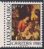 Luxemburg Luxembourg 1981 Mi 1143 YT 993 SG 1078 ** "Nativity" / Anbetung Der Könige, Altargemälde (17. Jh.) / Adoration - Schilderijen