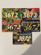 5 Télécartes Mémophone 3672 - Téléphones