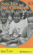 Fiji, FIJ-R-087f  $5,Unicef,  """Leave""" . (99179), 2 Scans. - Fidschi