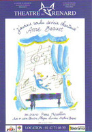 Carte Postale "Cart'Com" (1997) Anne Baquet (j'aurais Voulu Dev'nir Chanteuse) Théâtre Du Renard (illustration : Sempé) - Sempé