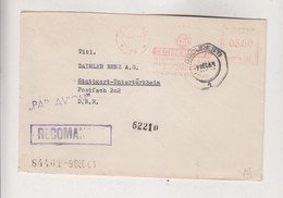 ROMANIA BUCURESTI 1961  Nice Registered  Airmail   Cover To Germany Meter Stamp - Cartas & Documentos