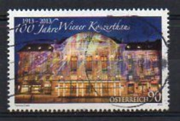 Austria 2013 - Centenary Of Vienna Concert House - Used (1ASM0299) - 2011-2020 Oblitérés