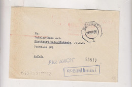 ROMANIA BUCURESTI 1962  Nice Registered  Airmail   Cover To Germany Meter Stamp - Storia Postale