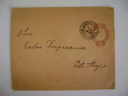 BRAZIL - STRAP 60 REIS SENT FROM ADM. DOS CORREIOS DO R. G. DO SUL TO PORTO ALEGRE IN 1896 IN THE STATE - Cartas & Documentos