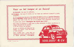 BUVARD Automobile 4 Cv Renault - 165 - Automobile