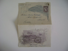 BRAZIL / BRASIL - LETTER TICKET 200 REIS SENT LAPA TO BASEL (SWITZERLAND) IN 1895 IN THE STATE - Storia Postale