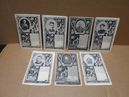 JUDAICA MUSICIENS Ensemble De 7 Cartes Légendes En Hebreu - Jewish