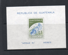 GUATEMALA -  1969 - MAN ON THE MOON SOUVENIR SHEET  MINT NEVER HIINGED - Guatemala