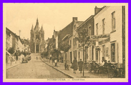 * BONSECOURS - Grand'Rue - Vieilles Voitures - Café DELBECQ MAROILLE Epicerie Tabacs - Animée - Edit. BELGE - 1939 - Péruwelz