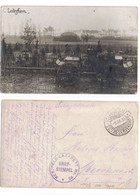 Ledegem FOTOKAART  Duits Militair Kerkhof    EERSTE WERELDOORLOG  Stempel  Reserve Feld-Lazarett N° 92 - Ledegem