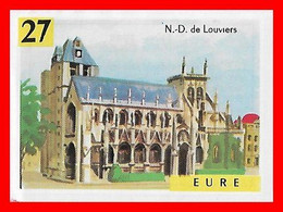 2 CHROMOS. Géographie VIII.  EURE.  N.D. De Louviers / EURE-et-LOIRE.  Cathédrale De Chartes...P014 - Sonstige