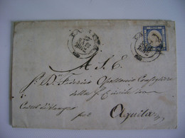 ITALY - COMPLETE LETTER SENT FROM CASERIA(?) TO AQUILA(?) IN 1862 IN THE STATE - Andere & Zonder Classificatie