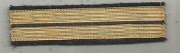 écusson Tissu , Militaria ,lieutenant ,2 Scans , 100 X 25 Mm - Ecussons Tissu