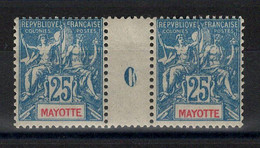 Mayotte - R - YV 17 En Paire Millesime 0 , N** Luxe Complet , Cote 400 Euros - Unused Stamps