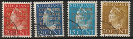 1940 Cour De Justice NVPH D16-D19 Complete. Gestempeld/canceled. - Dienstmarken