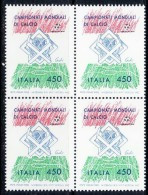 ITALY 1989 WORLD CUP ITALY BL OF 4  MNH - 1990 – Italie