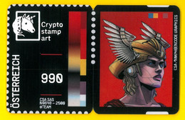 OSTERREICH 2022 The Red Mercury, C Rypto Stamp Art LIMITED EDITION N.648 - Ungebraucht