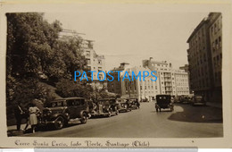 193371 CHILE SANTIAGO CERRO SANTA LUCIA & AUTOMOBILE CAR POSTAL POSTCARD - Chile