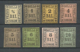 FAUX ITALY Romagna 1859 Michel 1 - 9 * Old Forgeries Fake Fälschungen - Romagna