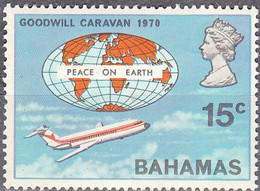 BAHAMAS    SCOTT NO 306  MNH   YEAR  1970 - 1963-1973 Autonomie Interne