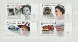 Ascension Island Mi 1285-1288 Queen Elizabeth II Longest Reigning Monarch 2015 ** - Ascension (Ile De L')