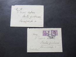 Ungarn 1923 Budapest - Berlin Friedenau Absender Oberlandesgerichtsrat F. Goldmann 2 Belege - Storia Postale