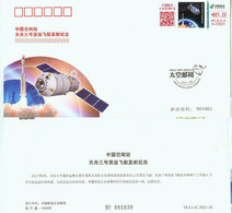 TKYJ-2021-10 China TZ-3 TO SPACE STATION COMM.COVER - Azië