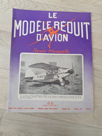 Le Modèle Réduit D'avion Juin 1972 N°396, Plan - Aviation