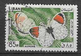 Lebanon 1965 MiNr. 905 Insects Butterflies Orange-tip 1v Used  1.10 € - Liban