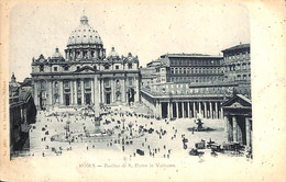 Roma - Basilica Di S Pietro In Vaticano (animation Hippo Tram Ed. Vierbücher 1899) - Vatican