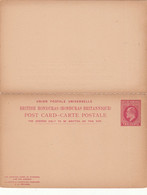 British Honduras / Stationery / Reply Cards - Honduras
