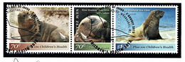 New Zealand 2012 Health - NZ Sea Lion Set As Strip Of 3 Used - Usati