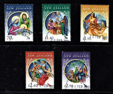 New Zealand 2012 Christmas Set Of 5 Used - Gebruikt