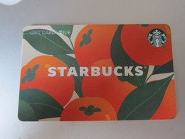 China Starbucks Gift Card, 2021 Starbucks Orange,used - Gift Cards
