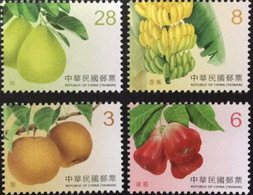 China Taiwan 2017 Fruits Postage Stamps (Continued IV) 4v MNH - Unused Stamps