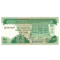 Billet, Mauritius, 10 Rupees, Undated (1985), Undated (1985), KM:35a, NEUF - Mauritius