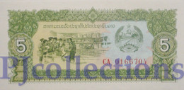 LAOS 5 KIP 1979 PICK 26r REPLACEMENT UNC - Laos