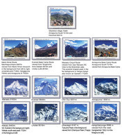 Nepal 2021 Mountains Berge 8000 Metres Peak, Ghandruk Village, Trekking Routes MNH  ** - Nepal