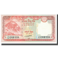 Billet, Népal, 20 Rupees, 2016, NEUF - Népal