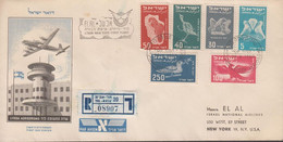 1950. ISRAEL. Birds Complete Set AIR MAIL On FDC Cancelled First Day Of Issue 25 6 1950 LYD... (Michel 33-38) - JF433325 - Sonstige & Ohne Zuordnung