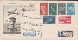 1950. ISRAEL. Birds Complete Set AIR MAIL On FDC Cancelled First Day Of Issue 25 6 1950 LYD... (Michel 33-38) - JF433330 - Sonstige & Ohne Zuordnung